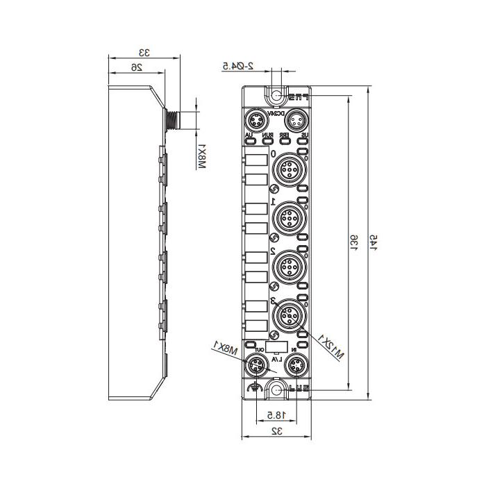 Supports multi-protocol Master, 4-port, IO-Link Master, Class A, and 007AA1